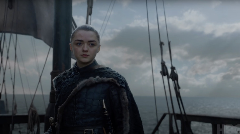 Arya sails west in her final scene in "Game of Thrones"