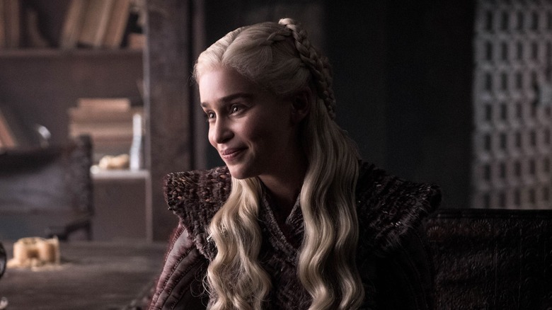 Daenerys smiling in Dragonstone