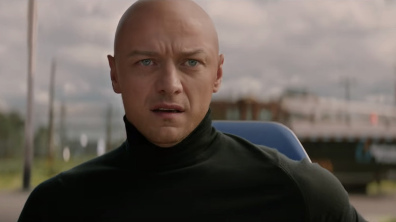 James McAvoy scared as Professor X