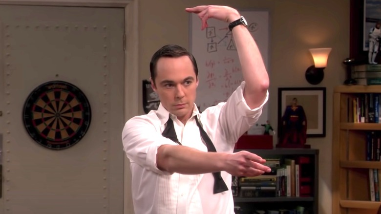 Sheldon dancing the flamenco