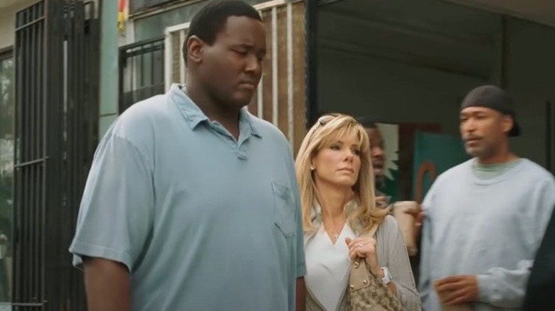 Quinton Aaron and Sandra Bullock in "The Blind Side"