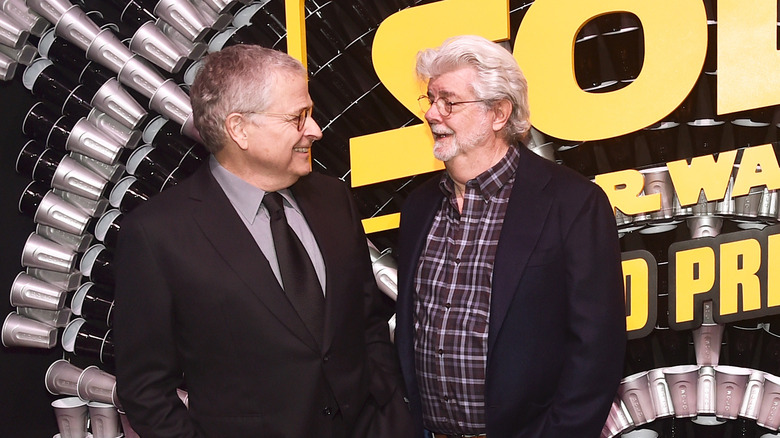 Lawrence Kasdan and George Lucas