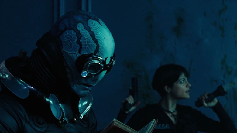 Abe Sapien and Liz Sherman in Hellboy II