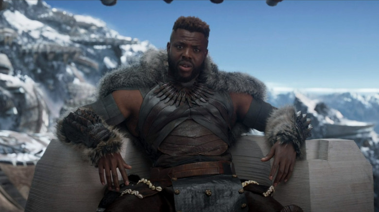 M'Baku negotiating with T'Challa in Black Panther