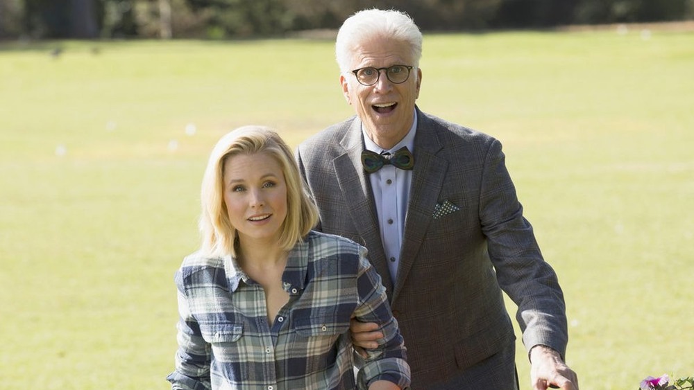 Ted Danson and Kristen Bell in The Good Place