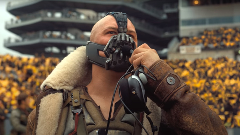 Bane speaking in Gotham stadium