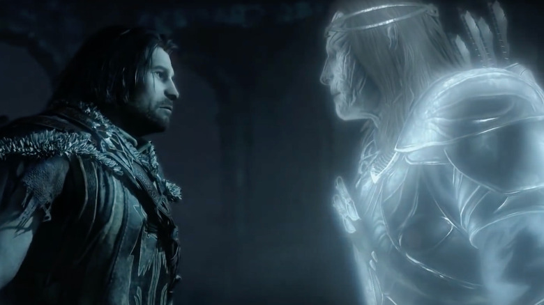 Talion confronts Celebrimbor