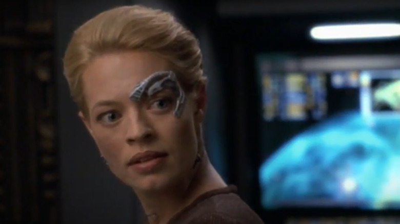 Jeri Ryan as Seven of Nine in Voyager