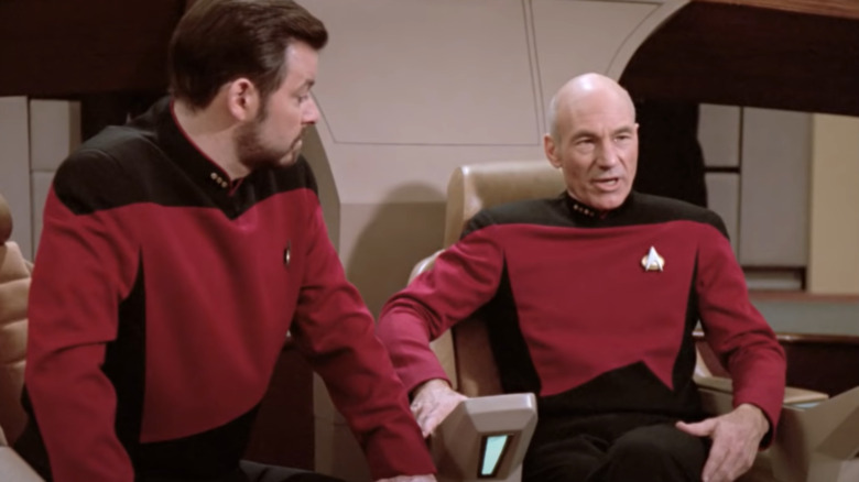 Picard and Riker in Next Generation