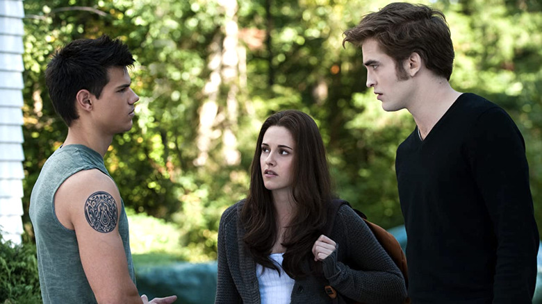 Taylor Lautner, Kristen Stewart, Robert Pattinson in The Twilight Saga