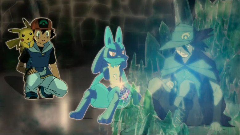 Ash, Pikachu, and Lucario uncovers secrets of the past