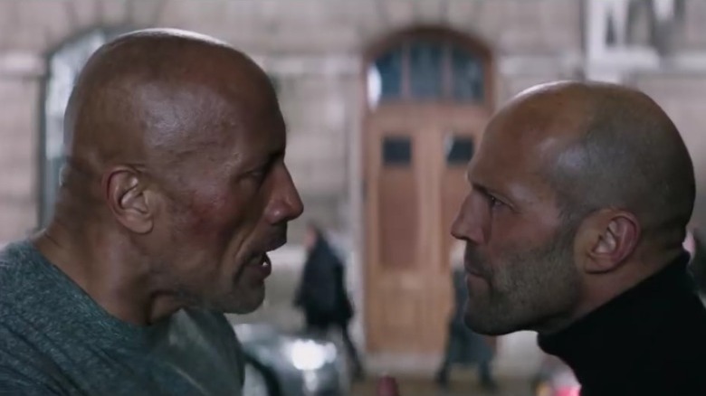 Hobbs and Shaw arguing