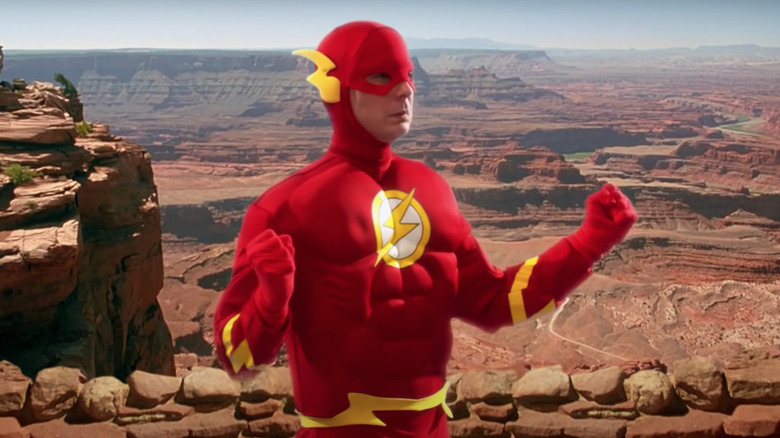Sheldon as The Flash