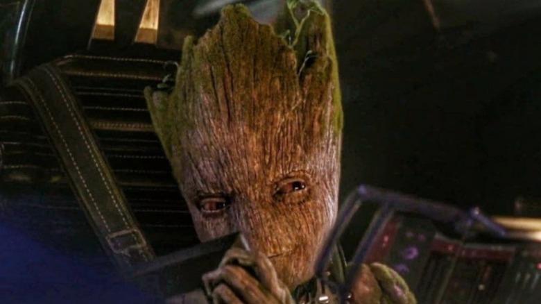 Groot playing video games