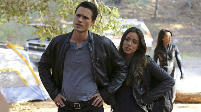 Grant Ward and Skye looking serious