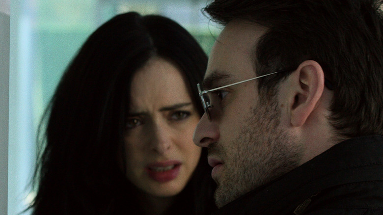 Jessica Jones and Matt Murdock talking