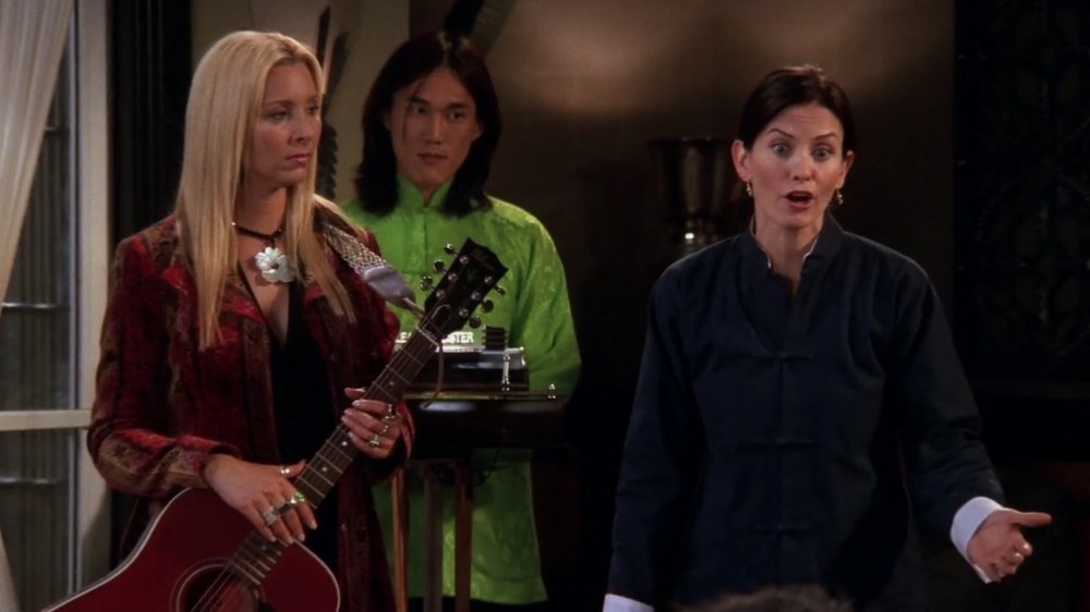 Monica and Phoebe on Friends