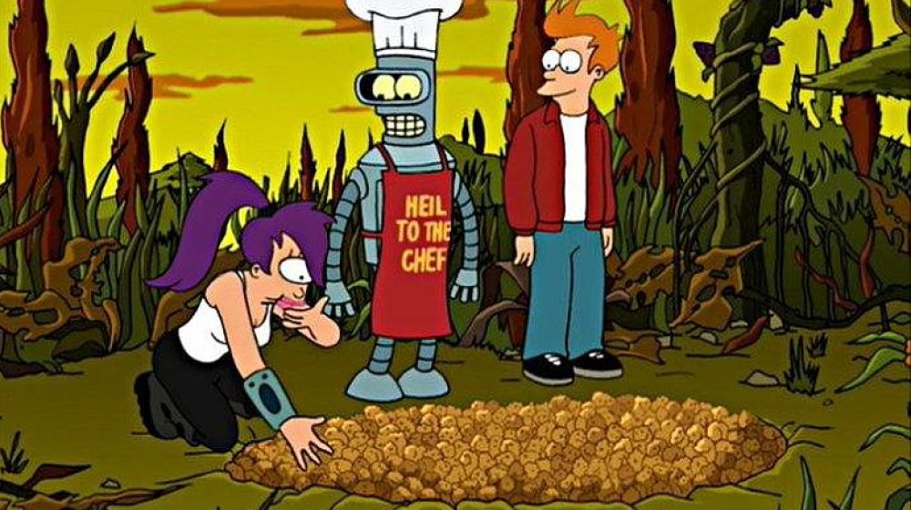 Leela, Bender, and Fry from Comedy Central's Futurama