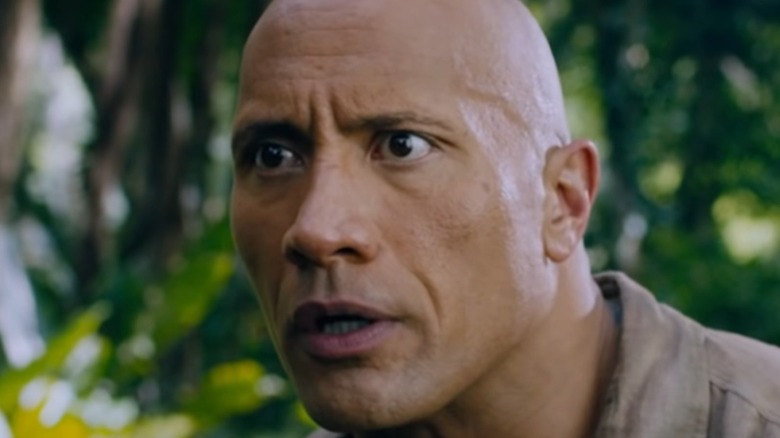 Dwayne The Rock Johnson talking in Jumanji