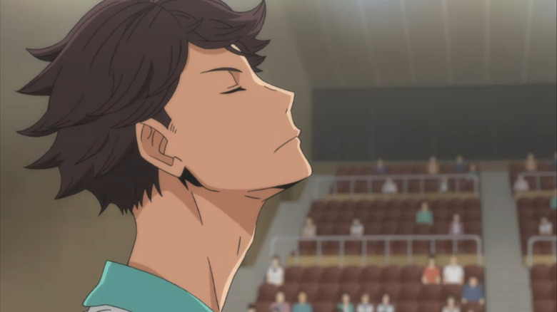 Haikyuu Oikawa Face Closed Eyes