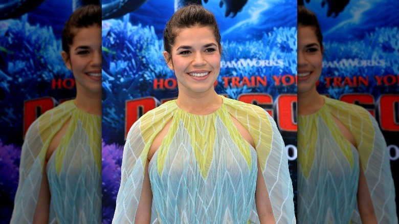 America Ferrera smiling at How to Train Your Dragon premiere 