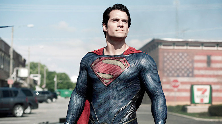 Superman standing in Smallville