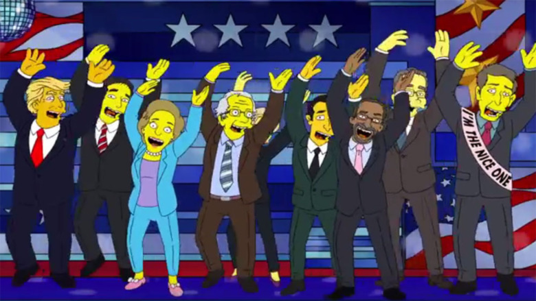 Donald Trump depicted on The Simpsons