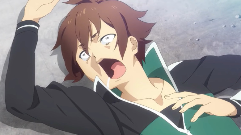 Kazuma dying of shock