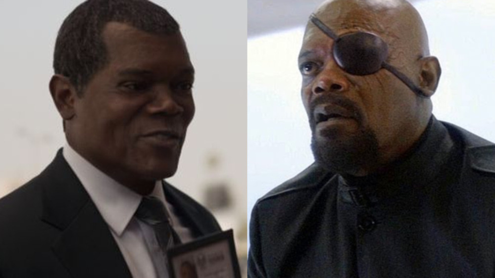 Young Nick Fury Old Nick Fury eye patch