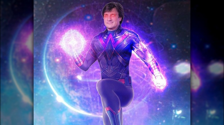 Fan art of Nathan Fillion as Wonder Man