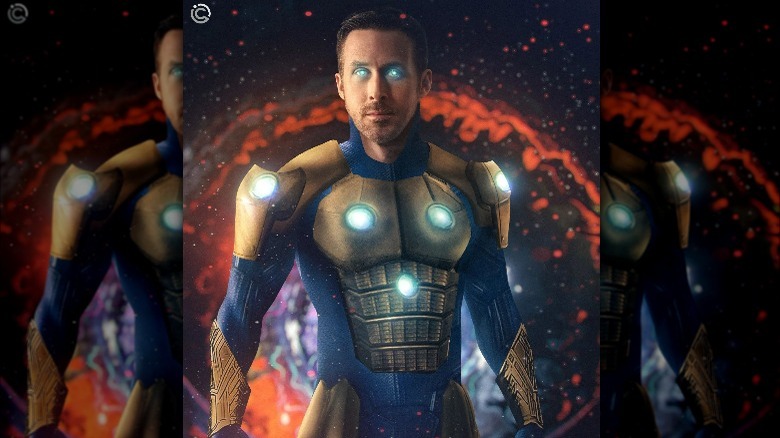 Ryan Gosling in Nova costume