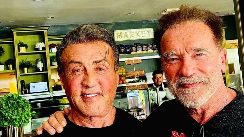 Sylvester Stallone and Arnold Schwarzenegger