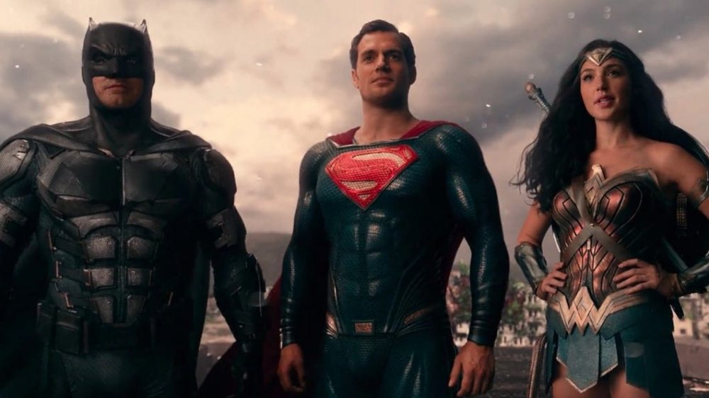 Ben Affleck, Henry Cavill, and Gal Gadot in Justice League