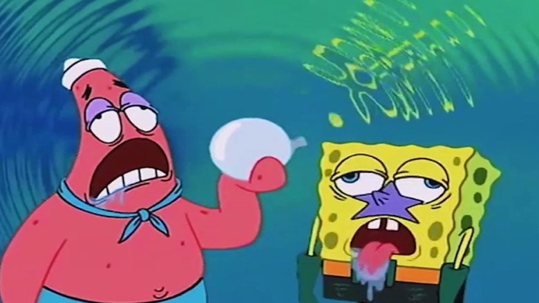 SpongeBob and Patrick using the Orb of Confusion