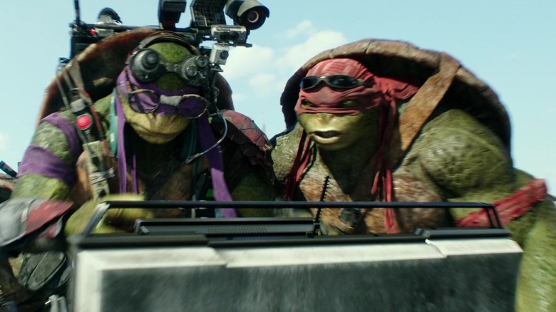 Donatello and Raphael working