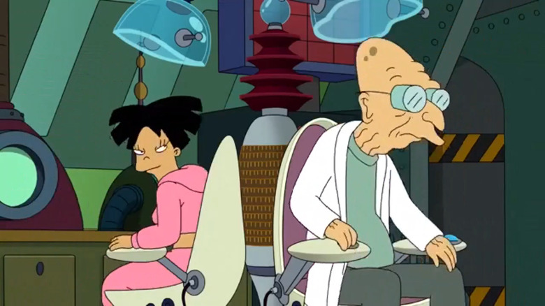 Amy and Professor Farnsworth switching minds