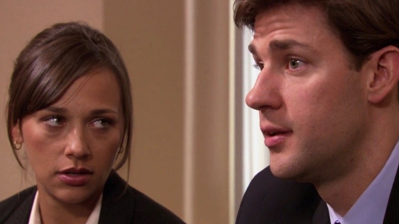 Karen Filippelli staring at Jim Halpert