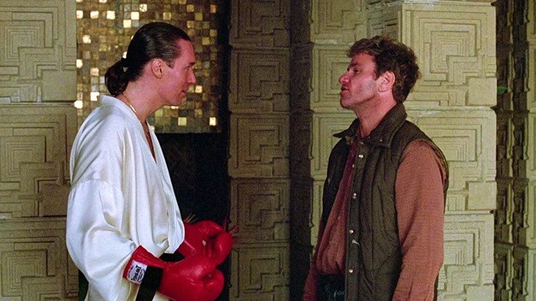 Thomas Ian Griffith and Martin Kove in The Karate Kid: Part III