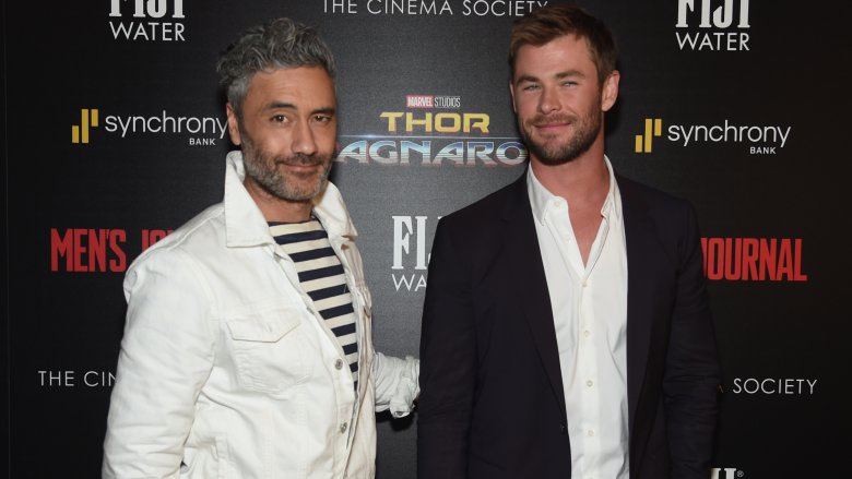 Taika Waititi and Chris Hemsworth