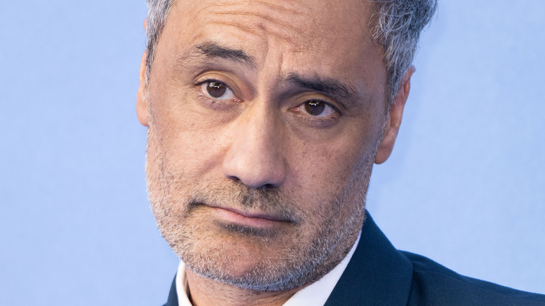 Taika Waititi looking bored