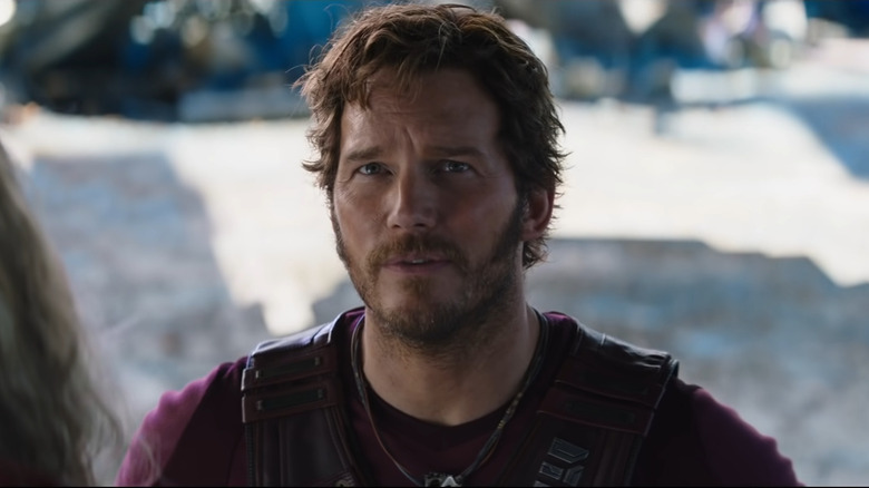 Peter Quill looking up