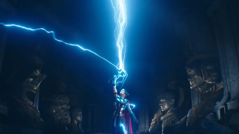 Mighty Thor summoning lightning