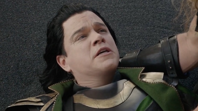 Matt Damon performing as Loki 