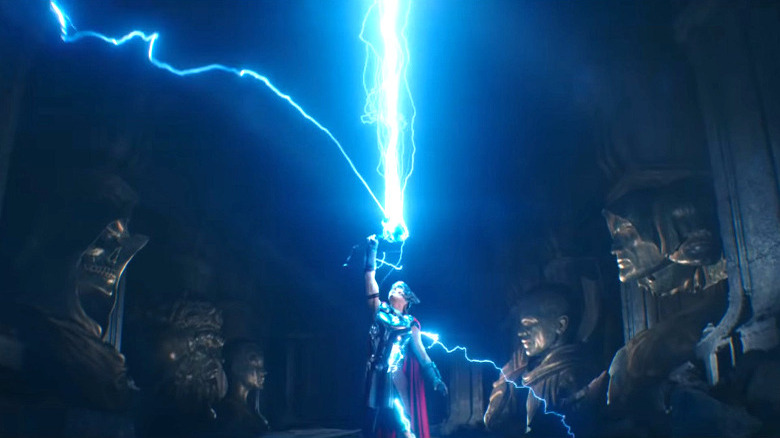 Jane Foster thundering