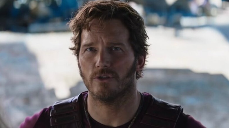 Star-Lord looking up