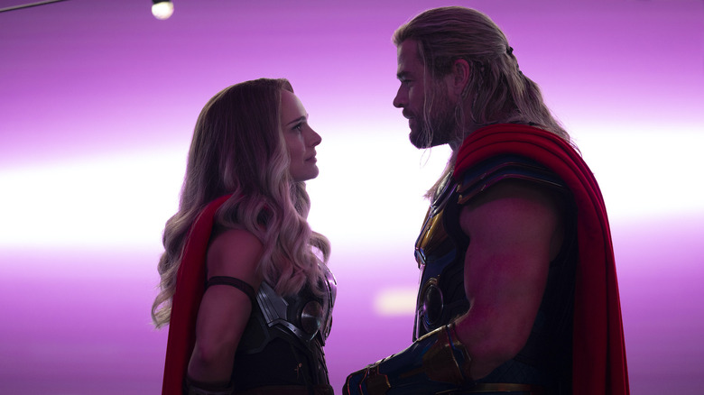 The Mighty Thor and Thor facing each other