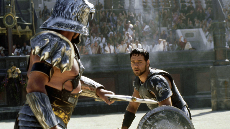 Russell Crowe in a fight 