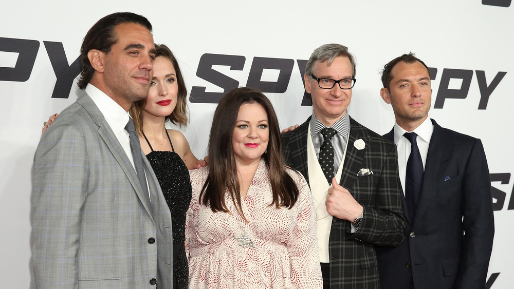 Bobby Cannavale, Rose Byrne, Melissa McCarthy, Paul Feig and Jude Law at the Spy premiere