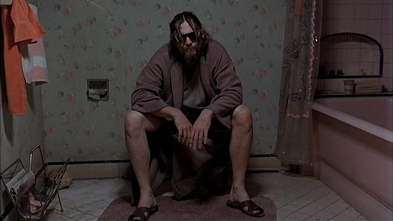 The Big Lebowski's Jeff Bridges on the toilet