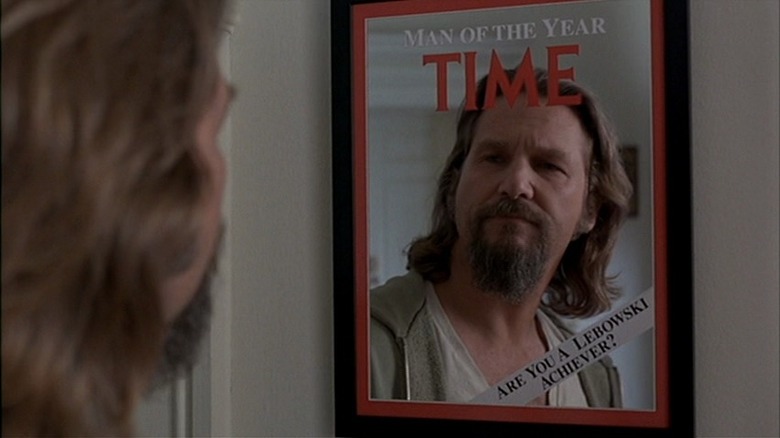 The Big Lebowski's Jeff Bridges looking in mirror